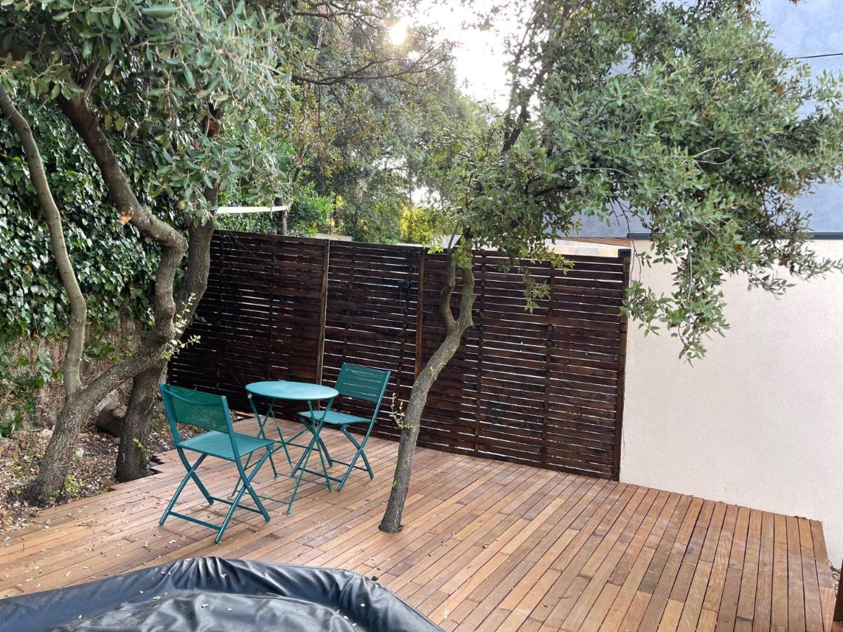 Studio Independant - Terrasse Et Piscine En Ete Restinclieres エクステリア 写真